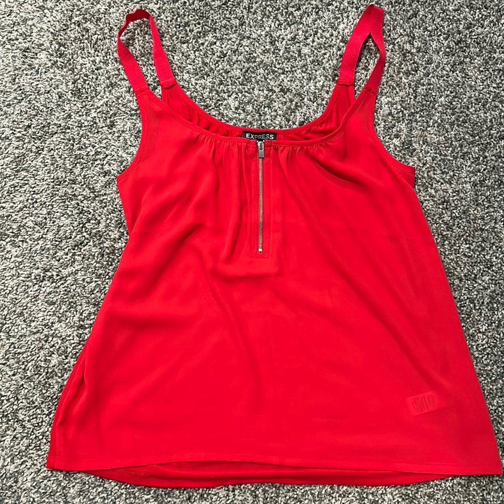 Express red tank top size sm